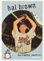 1959 Topps Baseball Cards      487     Hal Brown